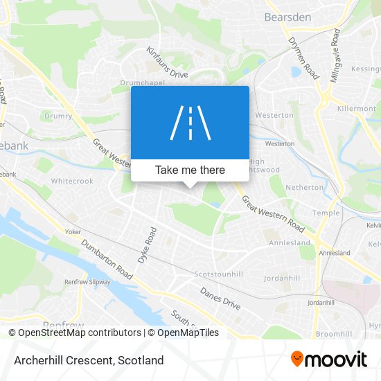 Archerhill Crescent map