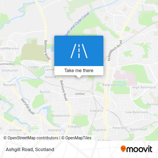 Ashgill Road map