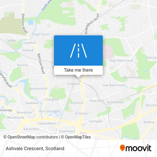 Ashvale Crescent map