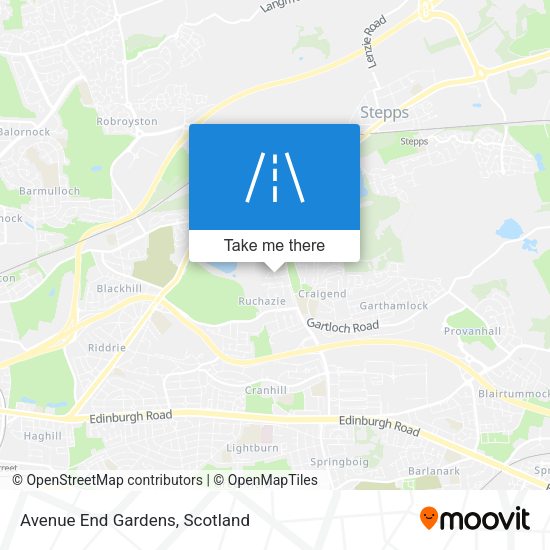 Avenue End Gardens map