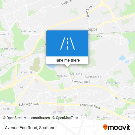 Avenue End Road map