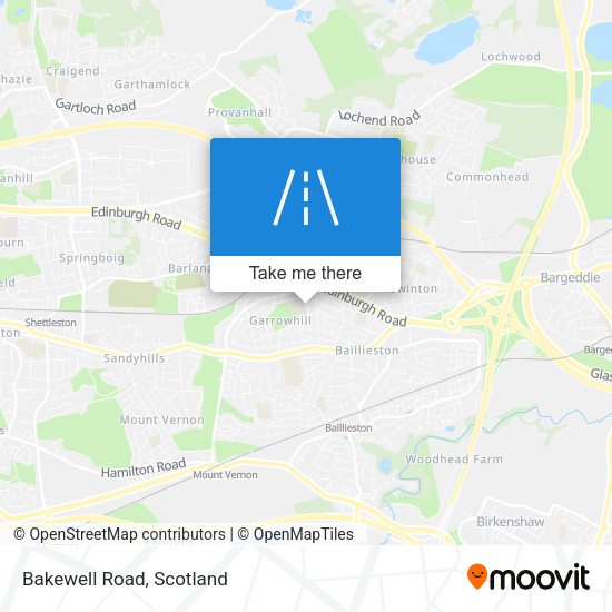 Bakewell Road map