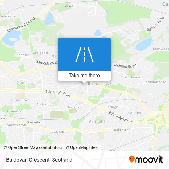 Baldovan Crescent map