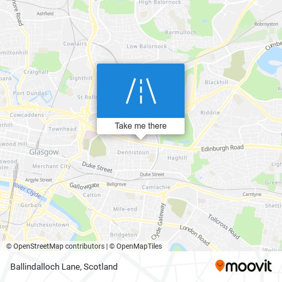 Ballindalloch Lane map