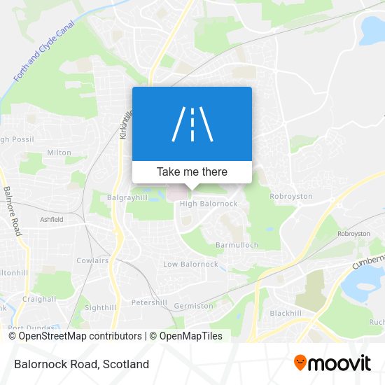 Balornock Road map
