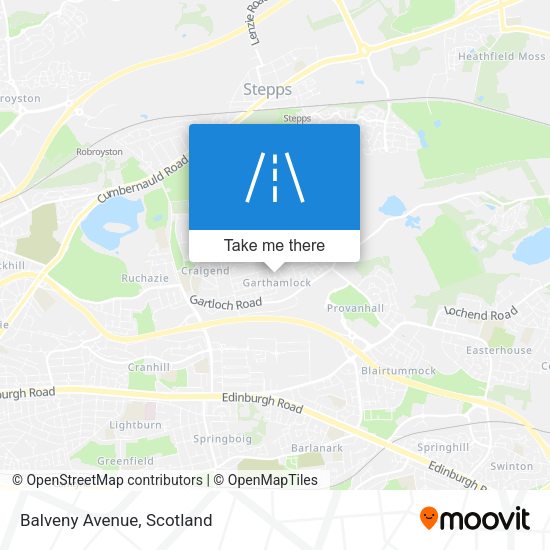 Balveny Avenue map