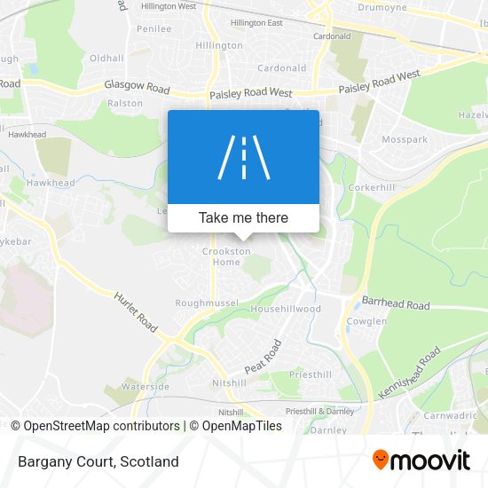 Bargany Court map