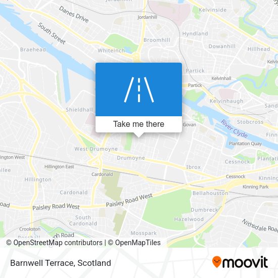 Barnwell Terrace map