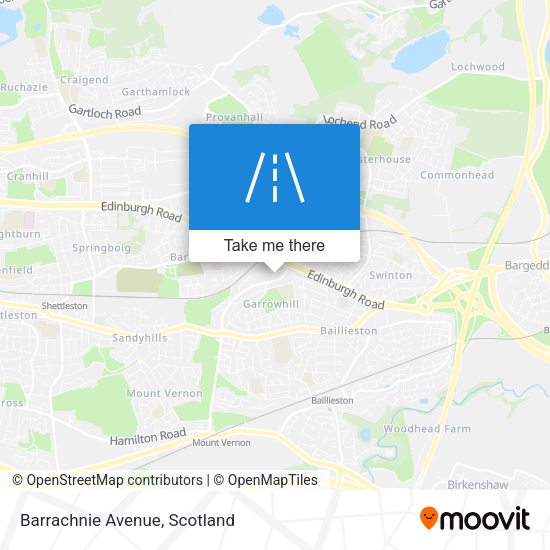 Barrachnie Avenue map