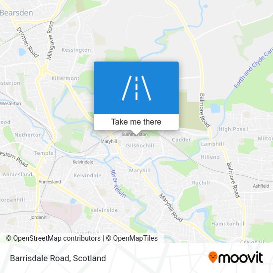 Barrisdale Road map
