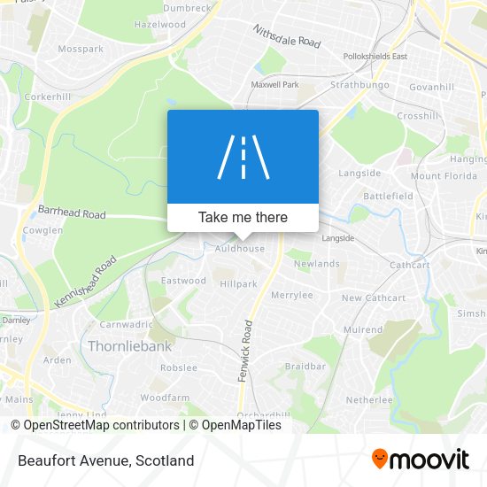 Beaufort Avenue map