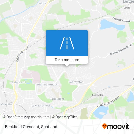 Beckfield Crescent map