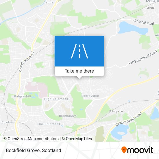 Beckfield Grove map