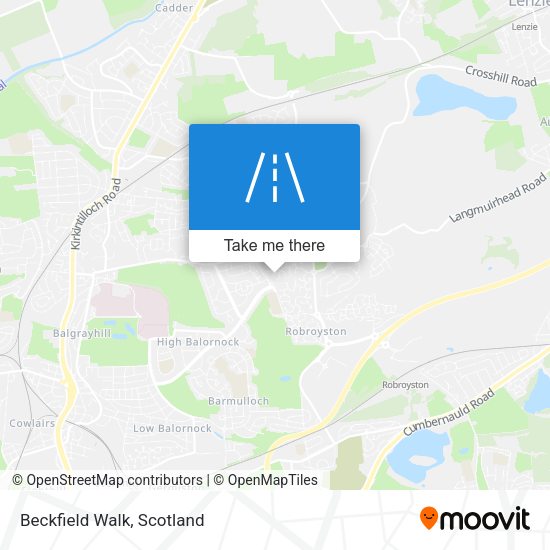 Beckfield Walk map