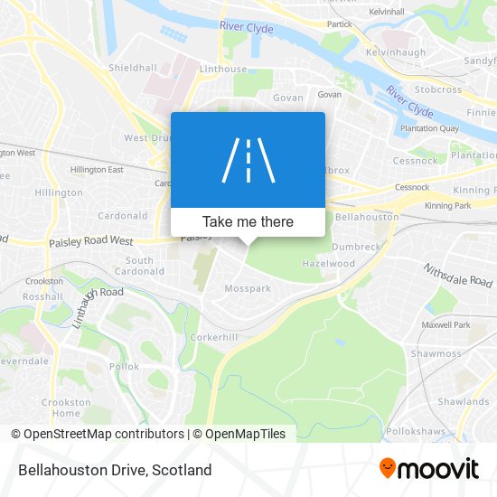 Bellahouston Drive map