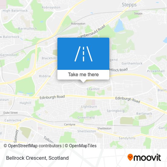 Bellrock Crescent map