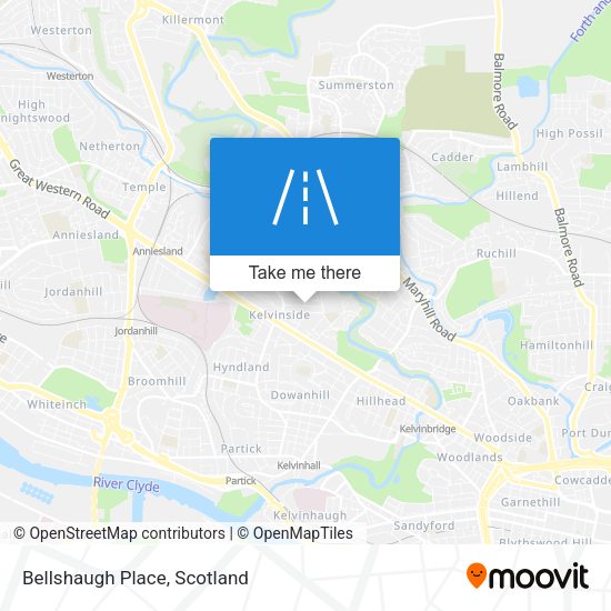 Bellshaugh Place map