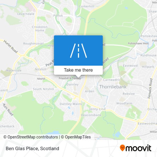 Ben Glas Place map