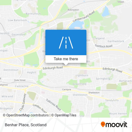 Benhar Place map