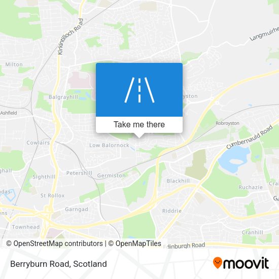 Berryburn Road map