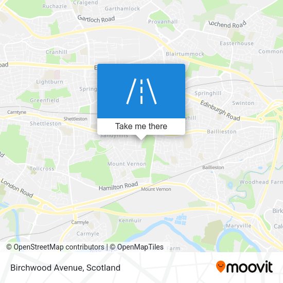 Birchwood Avenue map