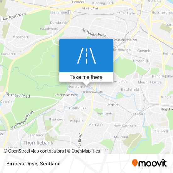 Birness Drive map