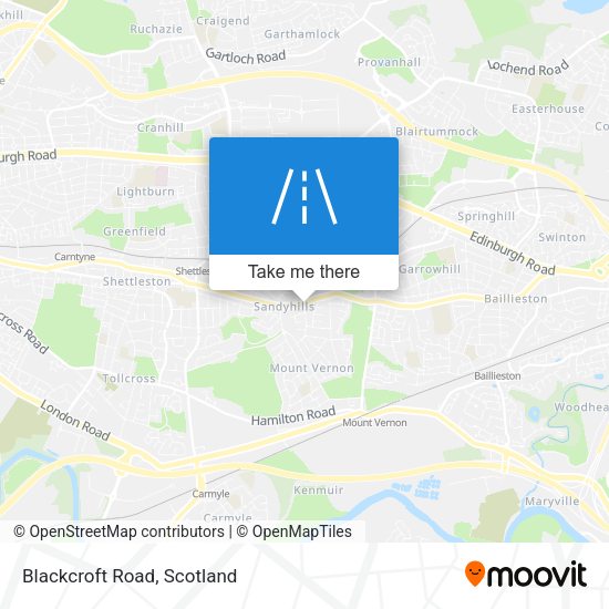 Blackcroft Road map