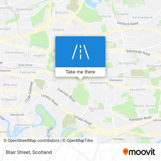 Blair Street map