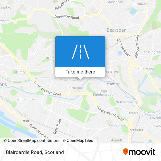 Blairdardie Road map