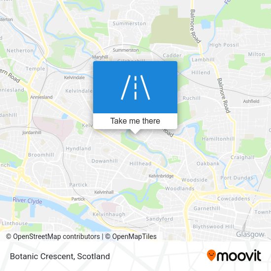 Botanic Crescent map