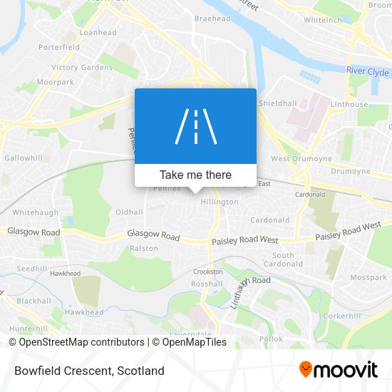 Bowfield Crescent map