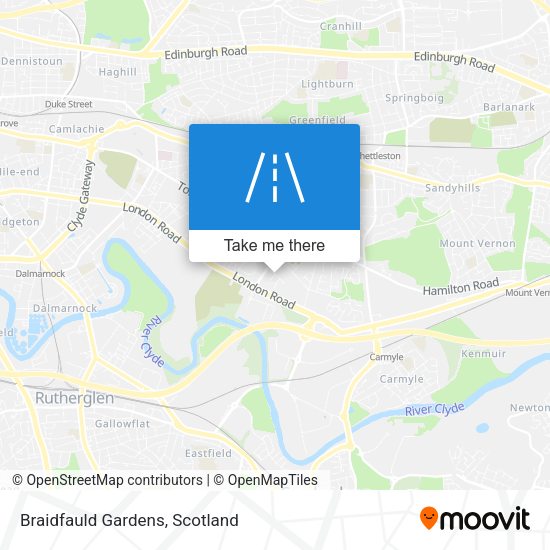 Braidfauld Gardens map