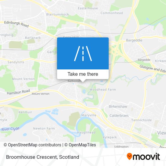 Broomhouse Crescent map