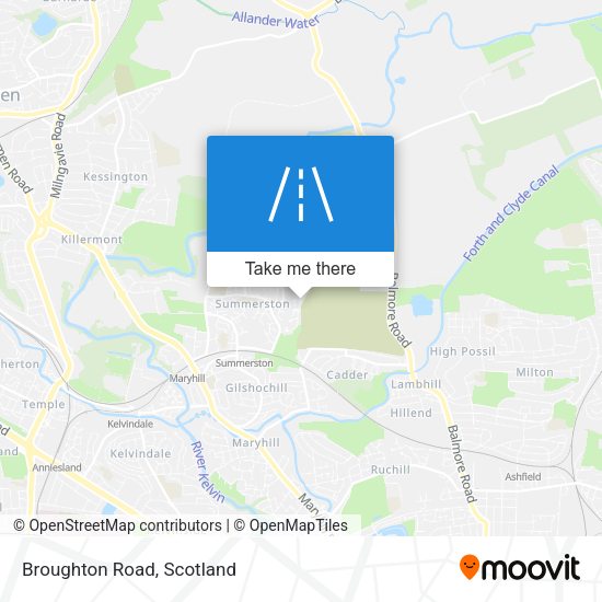 Broughton Road map