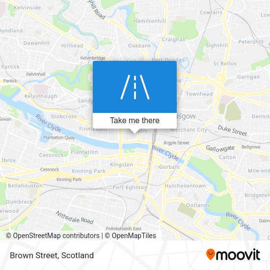 Brown Street map