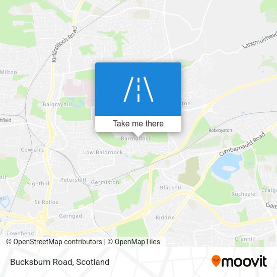 Bucksburn Road map