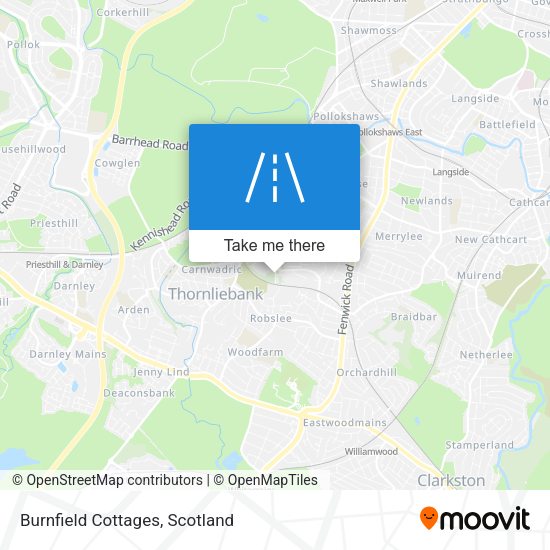 Burnfield Cottages map