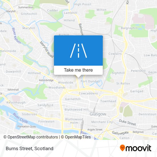 Burns Street map