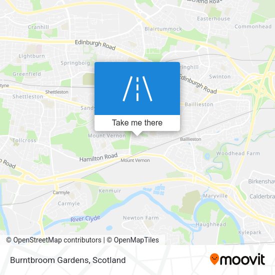 Burntbroom Gardens map