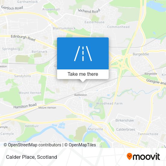 Calder Place map