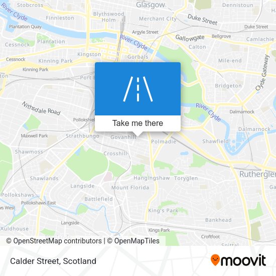 Calder Street map