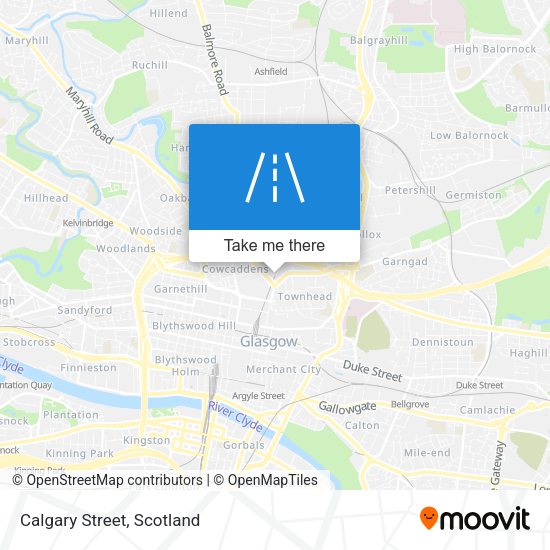 Calgary Street map