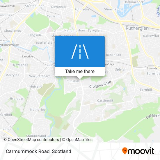Carmummock Road map
