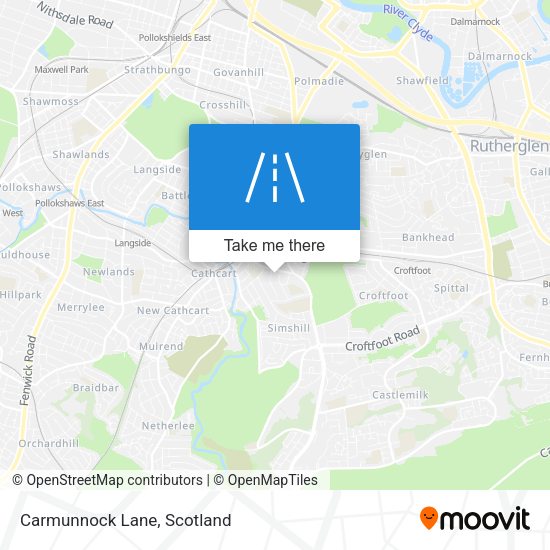 Carmunnock Lane map