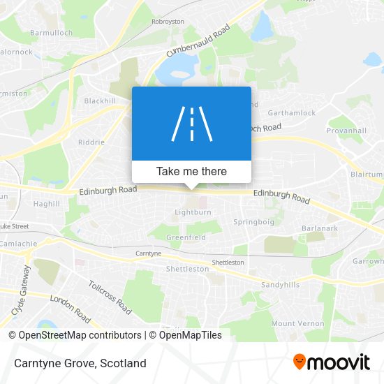 Carntyne Grove map
