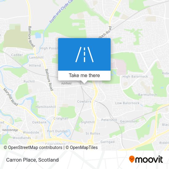 Carron Place map