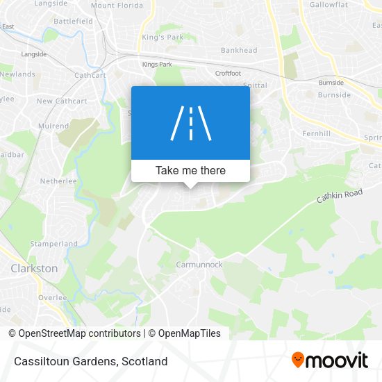 Cassiltoun Gardens map