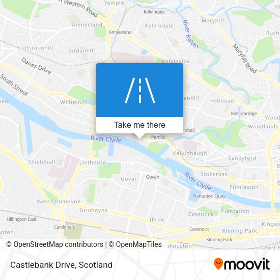 Castlebank Drive map