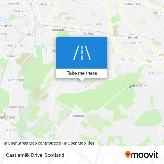 Castlemilk Drive map