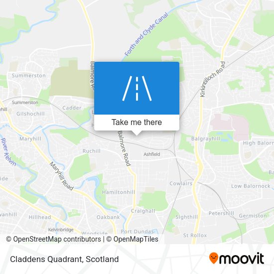 Claddens Quadrant map
